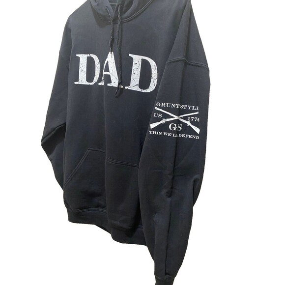 Grunt Style Dad Defined Pullover Hoodie - Black RARE - Picture 4 of 7